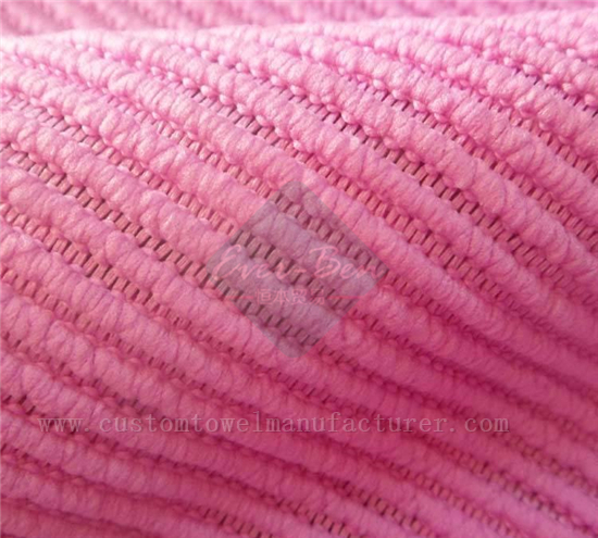 China Bulk Custom Pink Pearl Towel Supplier